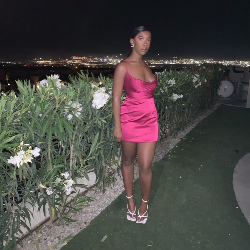 Satin Mini Dress